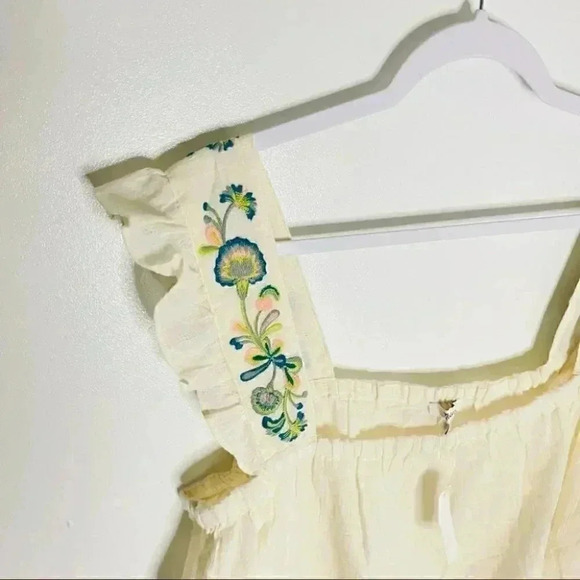 NEW Madewell Embroidered-Strap Swing Top - Picture 4 of 8